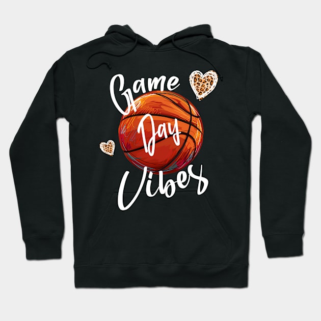 Basketball Game Day Vibes Hoodie by Hensen V parkes